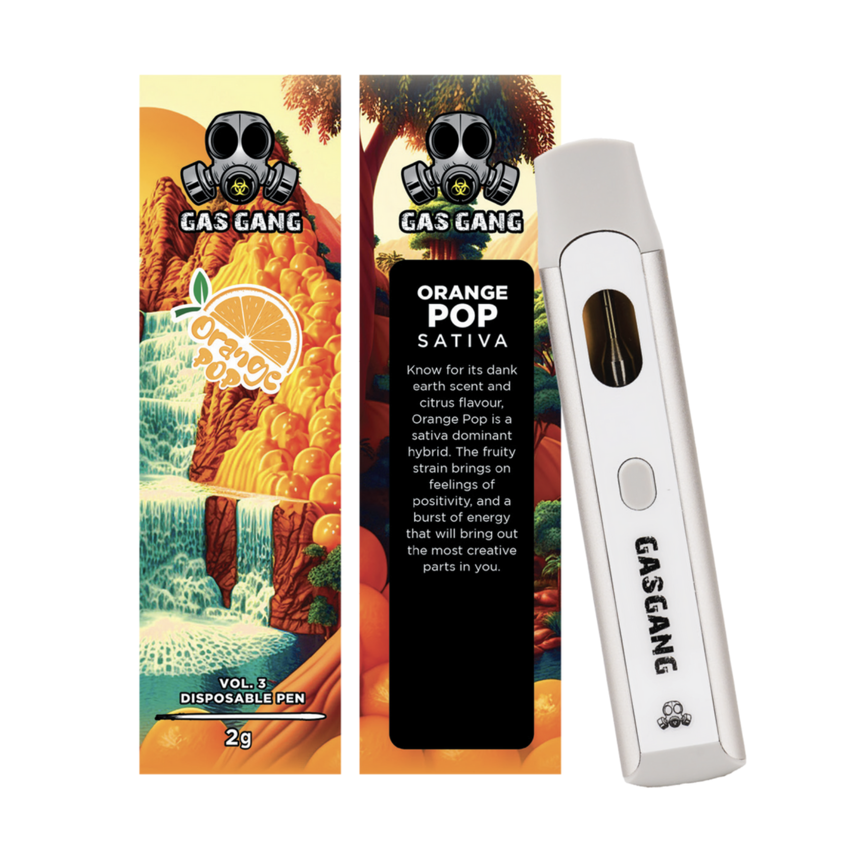 Orange Pop Disposable (Vol3-Newest) 2G  by Gas Gang